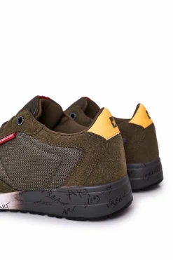 Clearance Męskie Sportowe Buty Memory Foam Big Star FF174209 Zielone Męskie Trampki Męskie Big Star|Obuwie Sportowe Męskie