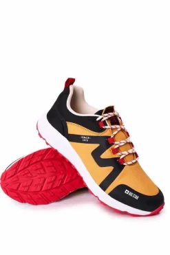 Best Big Star Shoes Męskie Sportowe Buty Memory Foam Big Star HH174087 Camel