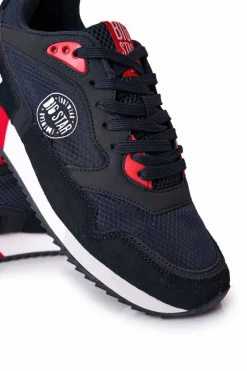 Online Big Star Shoes Męskie Sportowe Buty Memory Foam Big Star HH174240 Granatowe