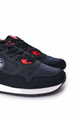 Online Big Star Shoes Męskie Sportowe Buty Memory Foam Big Star HH174240 Granatowe