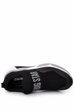 Sale Big Star Shoes Męskie Sportowe Buty Slip-On Memory Foam Big Star HH174148 Czarne