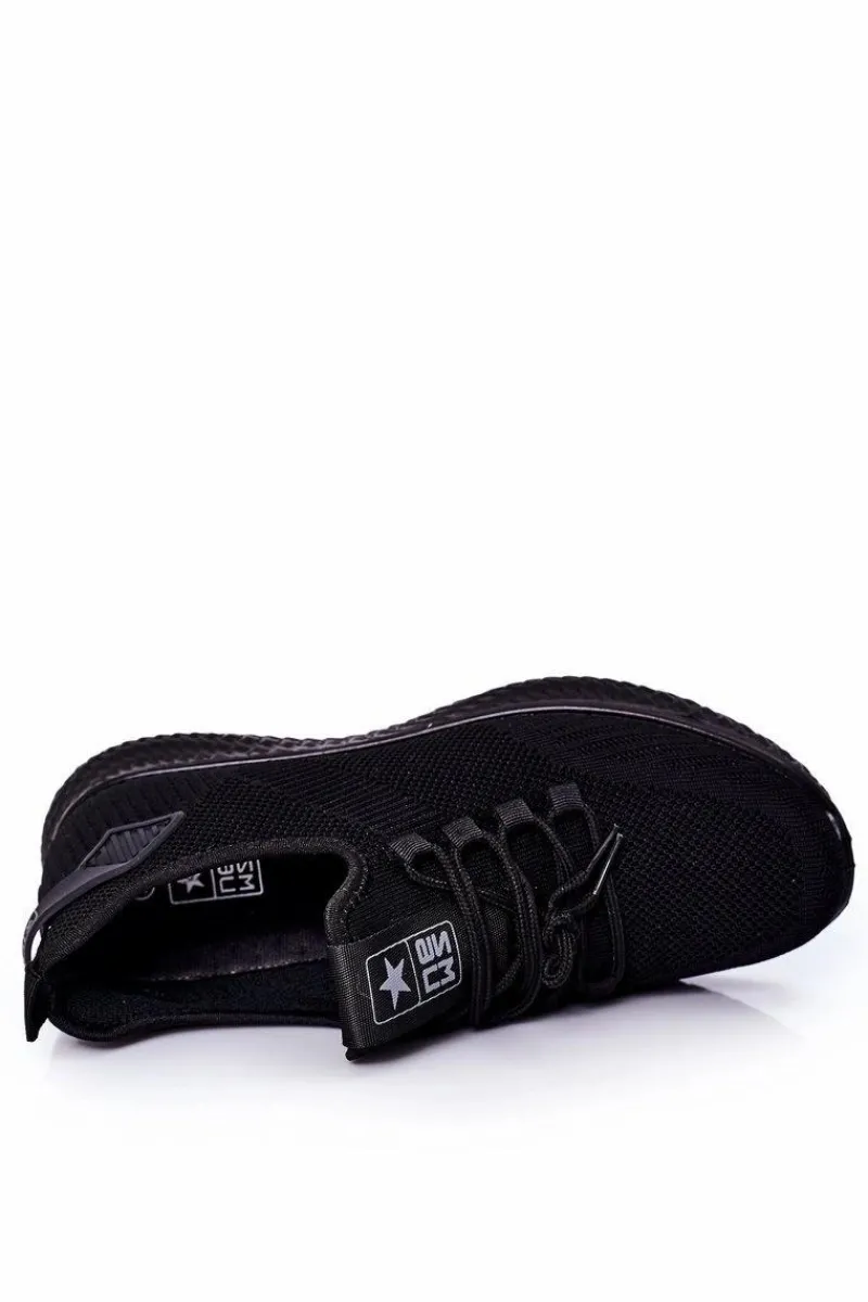 Obuwie Sportowe Męskie>Evento Męskie Sportowe Buty Slip-On Czarne Ryan