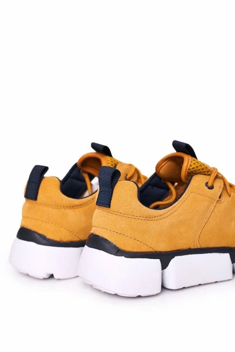 Obuwie Sportowe Męskie>GOE Męskie Sportowe Buty Sneakersy HH1N4029 Żółte