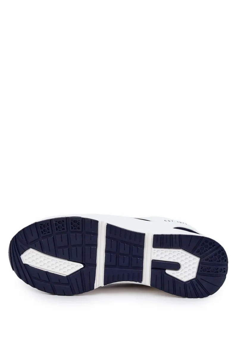 Obuwie Sportowe Męskie>Big Star Shoes Męskie Sportowe Buty Sneakersy Big Star JJ174399 Biało-Granatowe