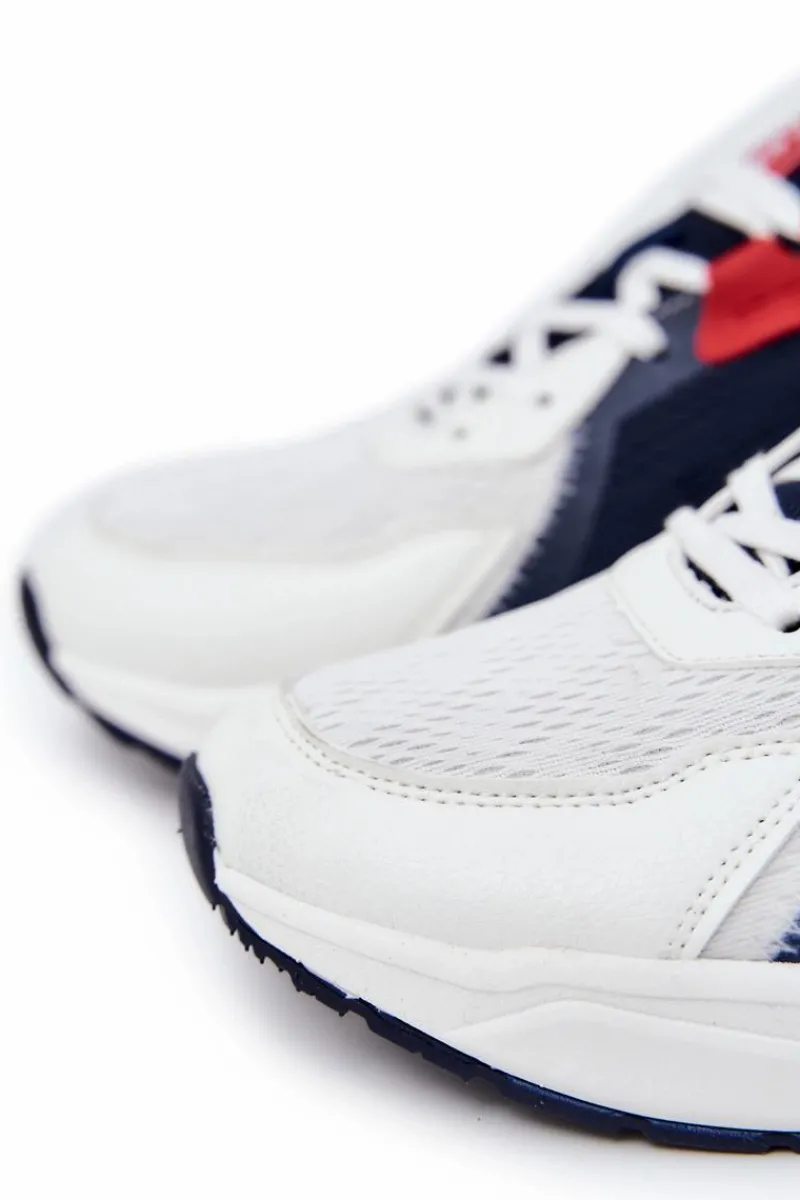 Obuwie Sportowe Męskie>Big Star Shoes Męskie Sportowe Buty Sneakersy Big Star JJ174399 Biało-Granatowe