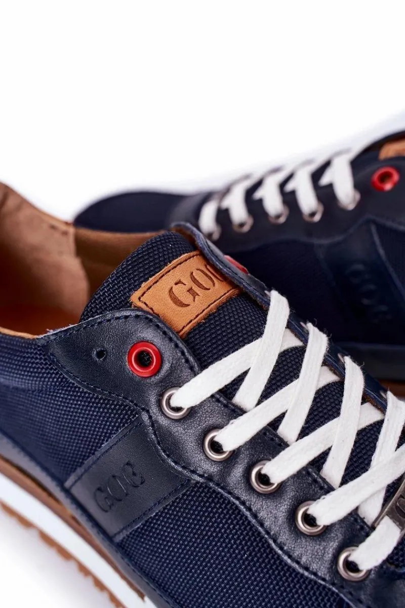 New GOE Męskie Sportowe Buty Sneakersy HH1N4053 Granatowe