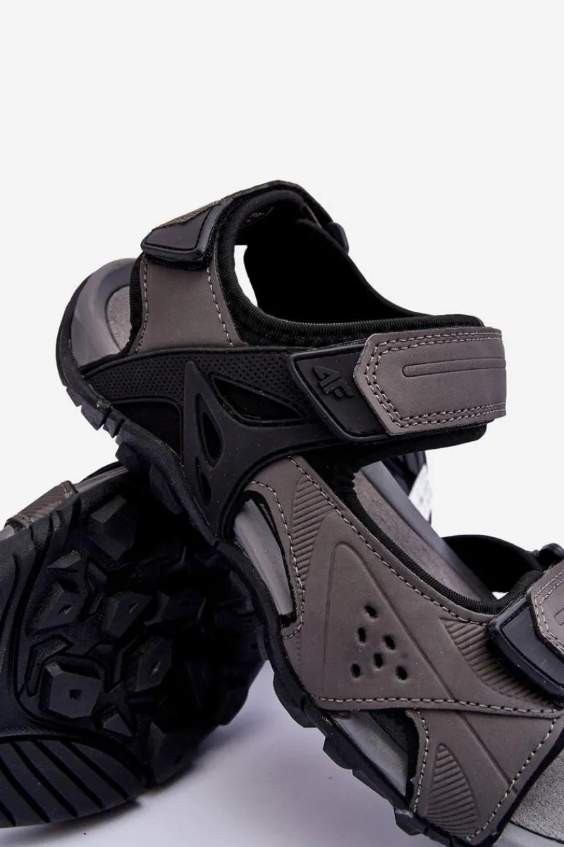 Online Męskie Sportowe Sandały SS23FSANM018-22S Ciemnoszare Męskie Sandały Męskie