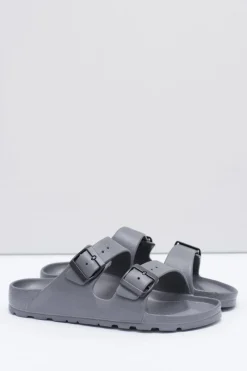 Outlet Boto Męskie Szare Ogrodowe Lekkie Klapki