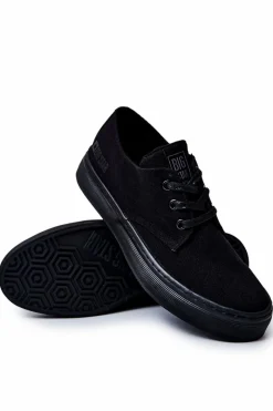 Sale Big Star Shoes Męskie Tenisówki Big Star JJ174052 Czarne