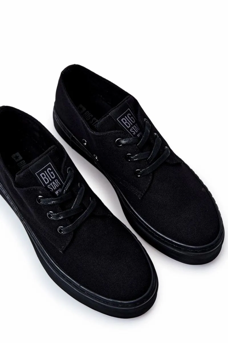 Sale Big Star Shoes Męskie Tenisówki Big Star JJ174052 Czarne