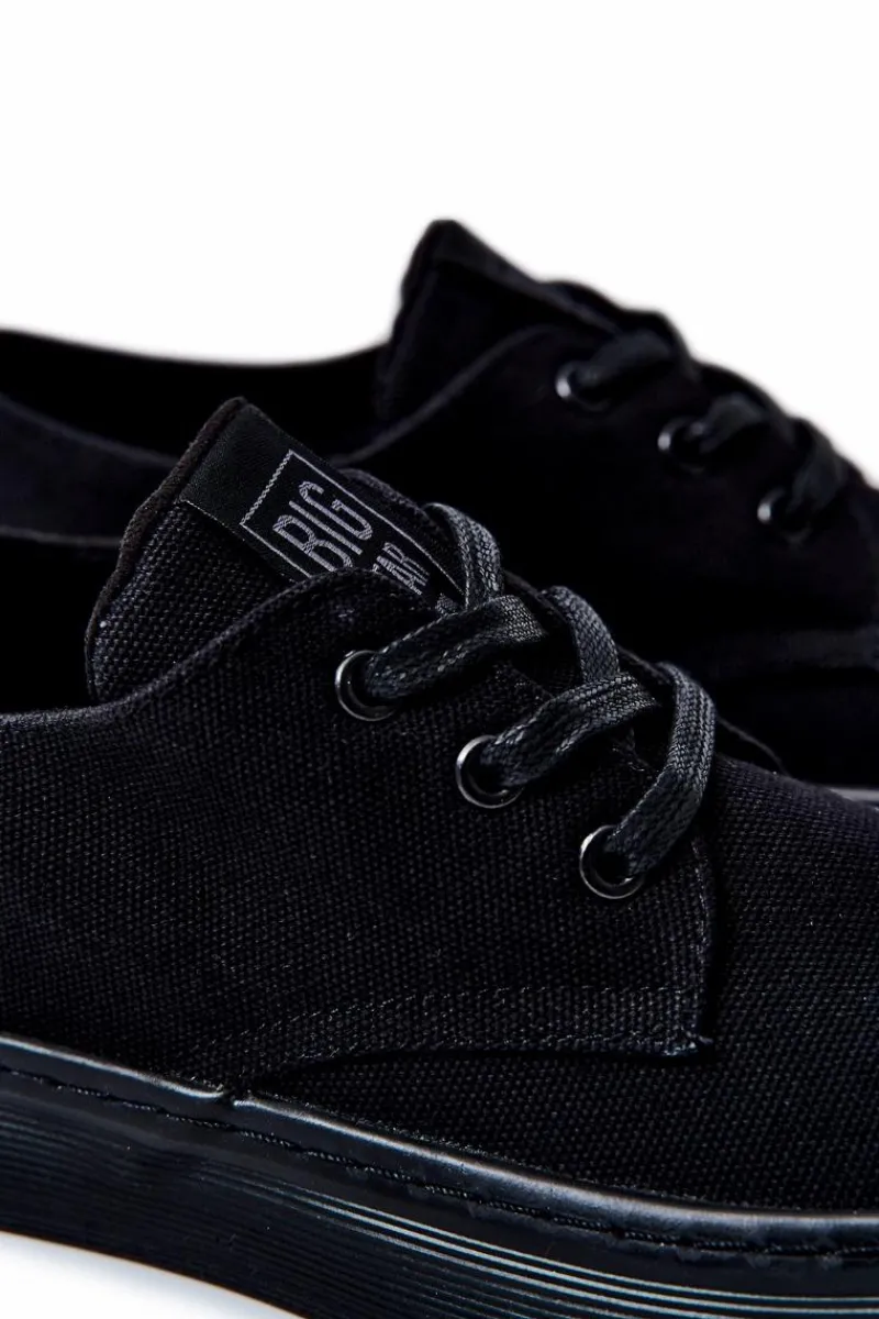 Sale Big Star Shoes Męskie Tenisówki Big Star JJ174052 Czarne