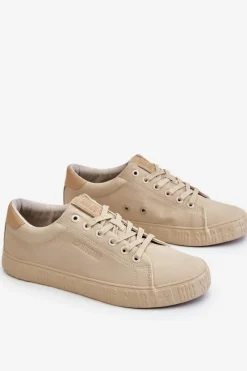 Trampki Męskie Big Star|Trampki Niskie>Big Star Shoes Męskie Tenisówki Big Star LL174132 Beżowe