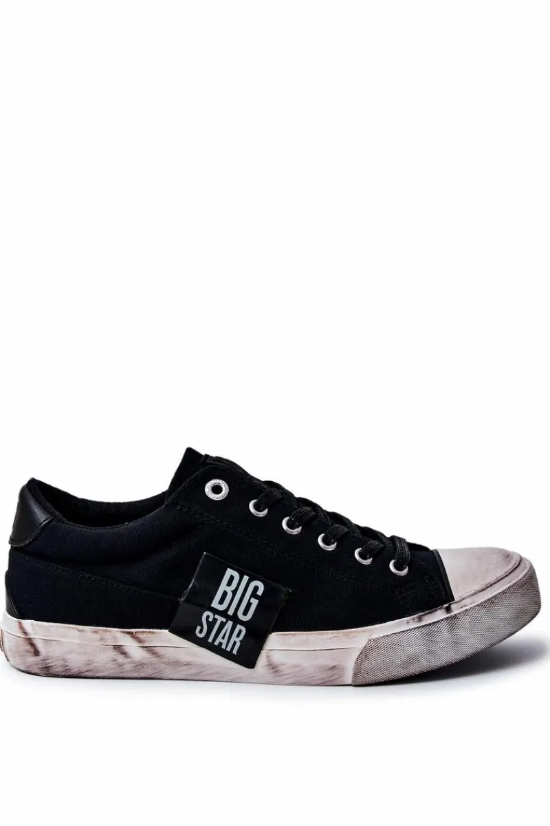 Trampki Męskie Big Star|Trampki Niskie>Big Star Shoes Męskie Tenisówki Trampki BIG STAR JJ174252 Czarne