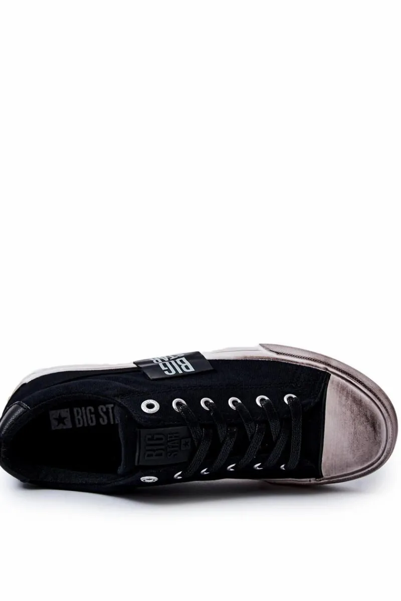 Trampki Męskie Big Star|Trampki Niskie>Big Star Shoes Męskie Tenisówki Trampki BIG STAR JJ174252 Czarne