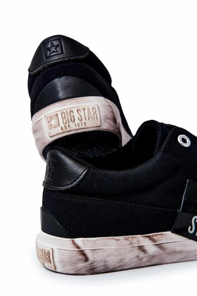Trampki Męskie Big Star|Trampki Niskie>Big Star Shoes Męskie Tenisówki Trampki BIG STAR JJ174252 Czarne
