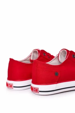 Big Star Shoes Męskie Trampki Big Star DD174274 Czerwone