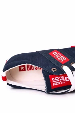 Sale Big Star Shoes Męskie Trampki Big Star HH174041 Granatowe