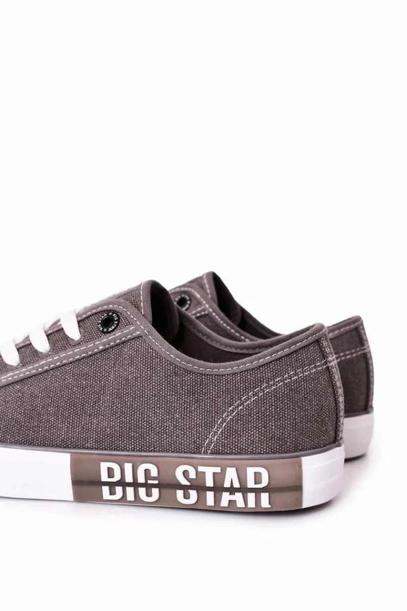 Trampki Męskie Big Star|Trampki Niskie>Big Star Shoes Męskie Trampki Big Star HH174049 Szare
