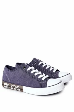 Sale Męskie Trampki Big Star HH174047 Granatowe Męskie Trampki Męskie Big Star|Trampki Niskie