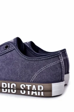 Sale Męskie Trampki Big Star HH174047 Granatowe Męskie Trampki Męskie Big Star|Trampki Niskie