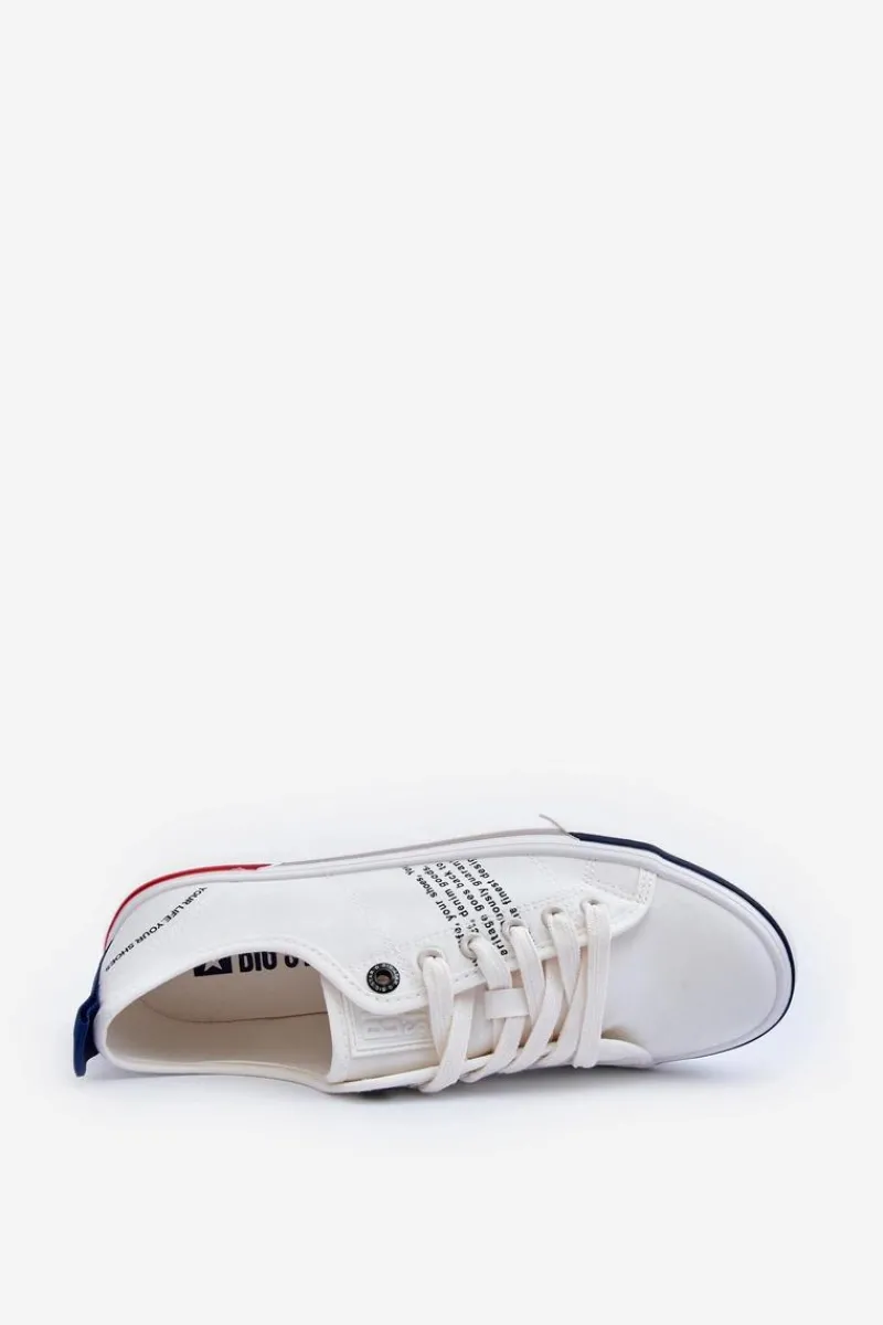 Trampki Męskie Big Star|Trampki Niskie>Big Star Shoes Męskie Trampki Big Star LL174204 Białe Biały