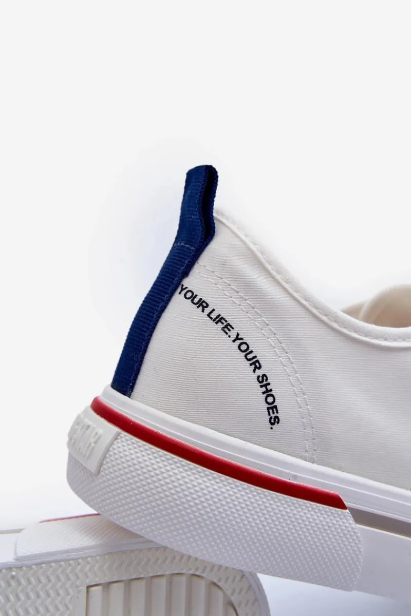 Trampki Męskie Big Star|Trampki Niskie>Big Star Shoes Męskie Trampki Big Star LL174204 Białe Biały