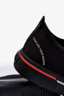 Online Big Star Shoes Męskie Trampki Big Star LL174205 Czarne