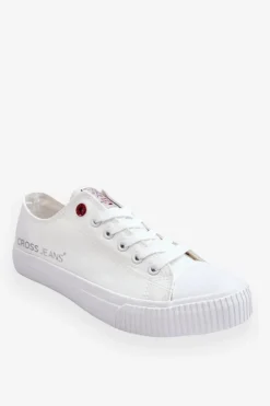 New Cross Jeans Męskie Trampki LL1R4021 Białe