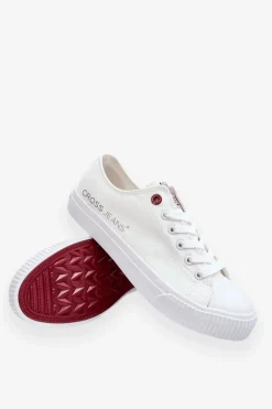 New Cross Jeans Męskie Trampki LL1R4021 Białe