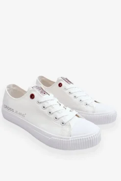 New Cross Jeans Męskie Trampki LL1R4021 Białe
