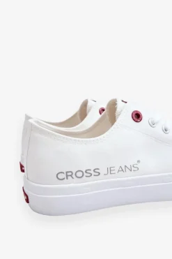 New Cross Jeans Męskie Trampki LL1R4021 Białe