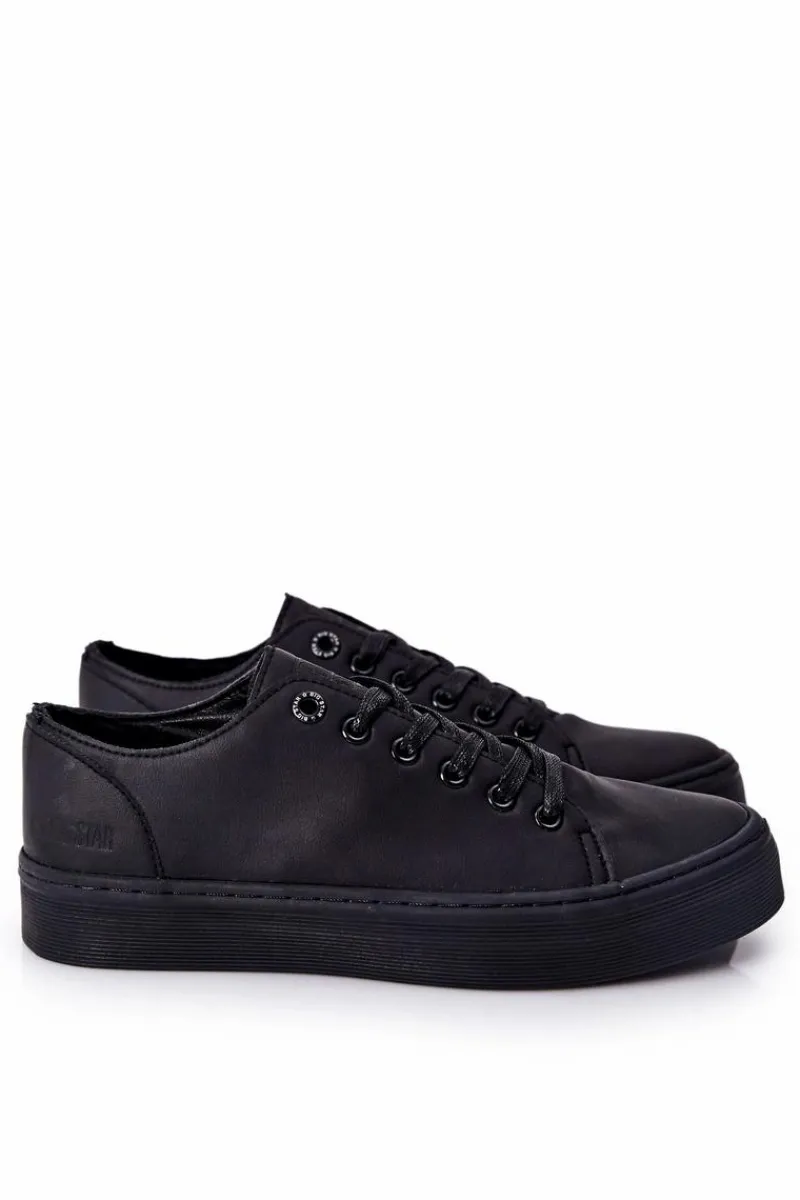 Discount Big Star Shoes Męskie Trampki Na Platformie BIG STAR II174047 Czarne