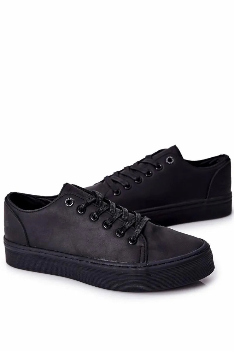 Discount Big Star Shoes Męskie Trampki Na Platformie BIG STAR II174047 Czarne