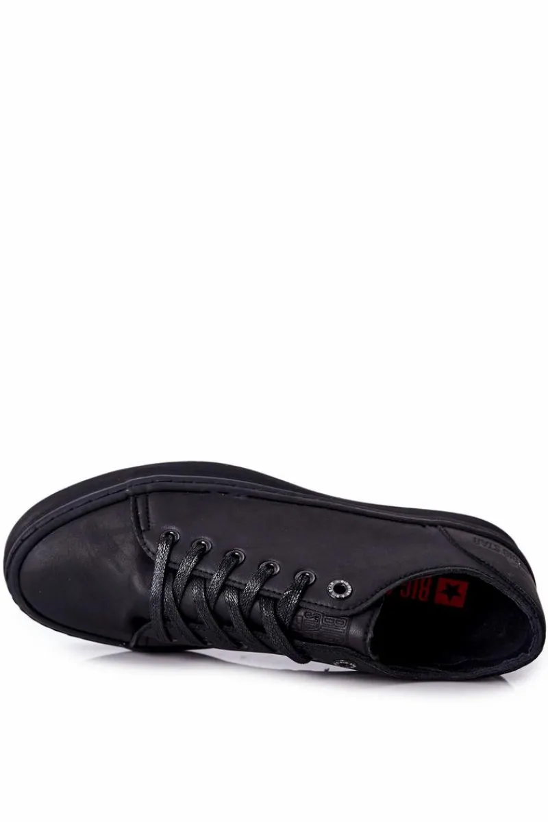 Discount Big Star Shoes Męskie Trampki Na Platformie BIG STAR II174047 Czarne
