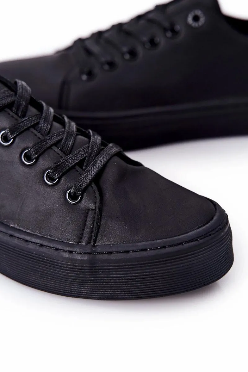 Discount Big Star Shoes Męskie Trampki Na Platformie BIG STAR II174047 Czarne