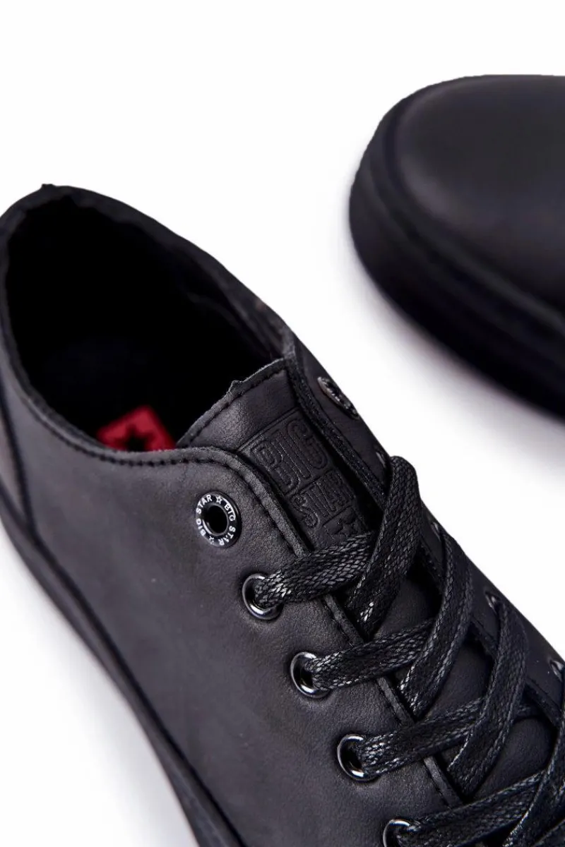 Discount Big Star Shoes Męskie Trampki Na Platformie BIG STAR II174047 Czarne