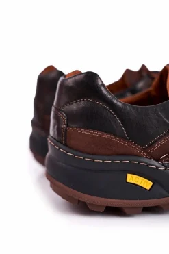 Sale Boto Męskie Trekkingowe Skórzane Półbuty Bednarek Activ Brązowe