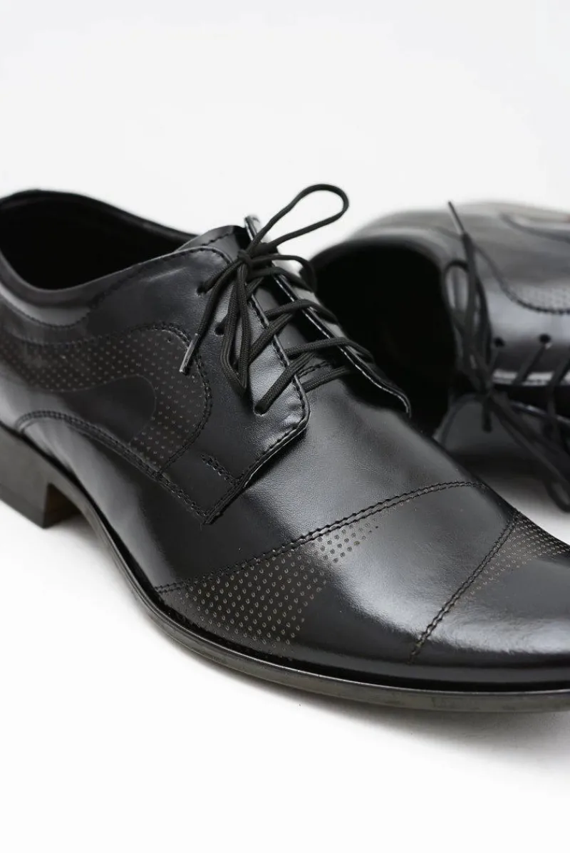 Clearance Boto Męskie Wizytowe Skórzane Półbuty Flavio