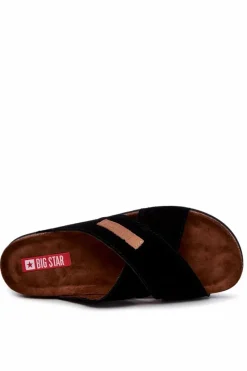 Clearance Męskie Wygodne Klapki Big Star JJ176005 Czarne Męskie Klapki Męskie Big Star|Klapki Męskie Klasyczne