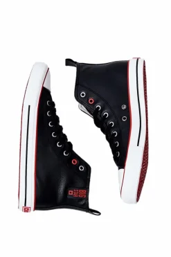 Clearance Męskie Wysokie Skórzane Trampki BIG STAR JJ174070 Czarne Męskie Trampki Męskie Big Star|Trampki Wysokie