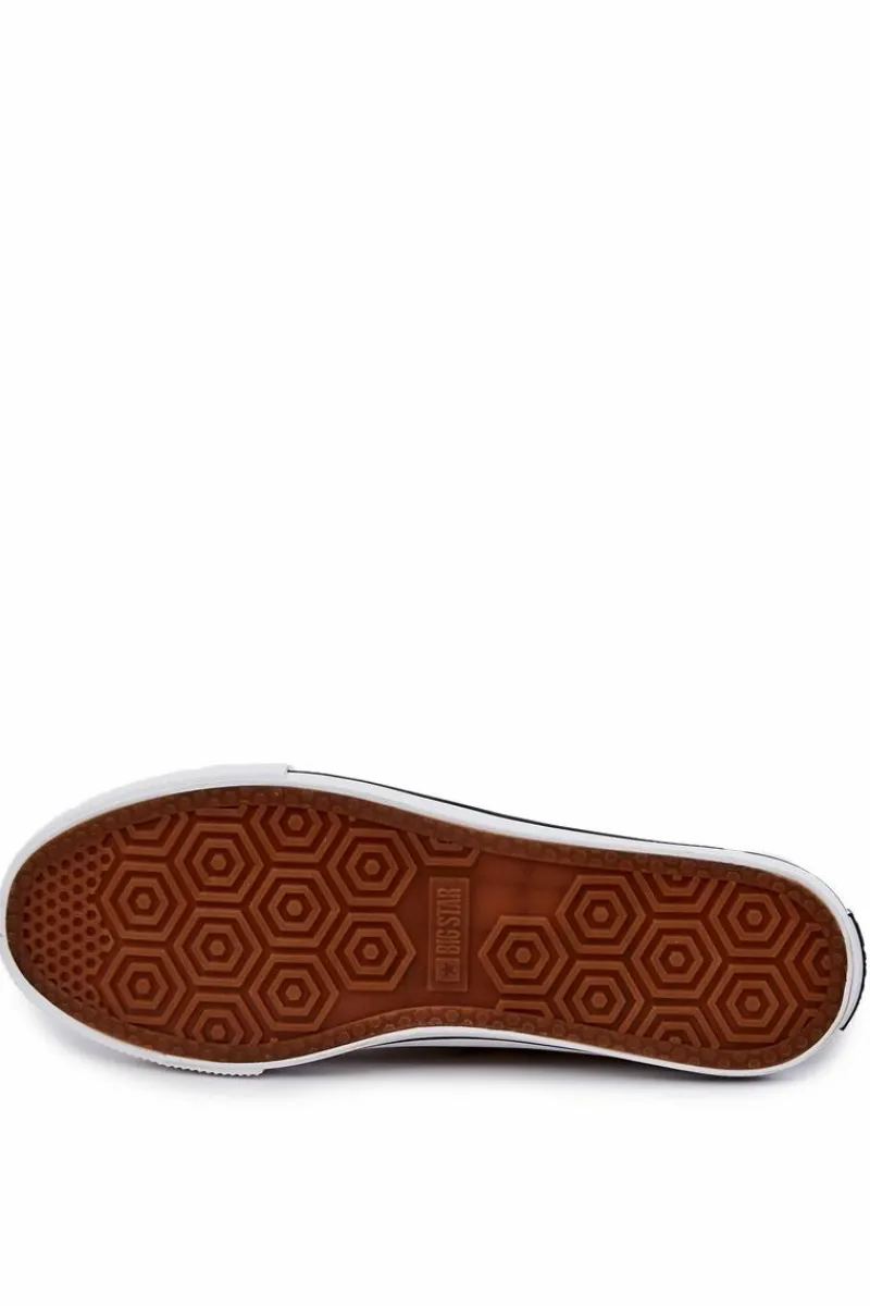 Sale Męskie Wysokie Trampki Big Star JJ174386 Beżowe Męskie Trampki Męskie Big Star|Trampki Wysokie