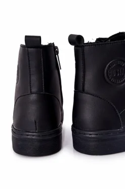 Trampki Męskie Big Star|Trampki Wysokie></noscript>Big Star Shoes Męskie Wysokie Trampki BIG STAR II174048 Czarne