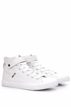 Big Star Shoes Męskie Wysokie Trampki Big Star Białe Y174024