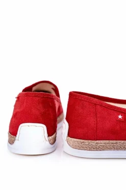 Online Męskie Zamszowe Espadryle Big Star HH176007 Czerwone Męskie Trampki Męskie Big Star|Półbuty Casual