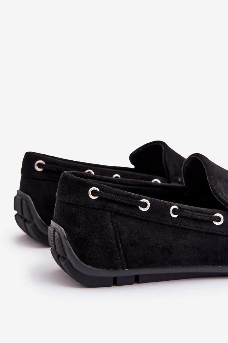 Mokasyny Wsuwane>Boto Męskie Zamszowe Wsuwane Mokasyny Czarne Rayan