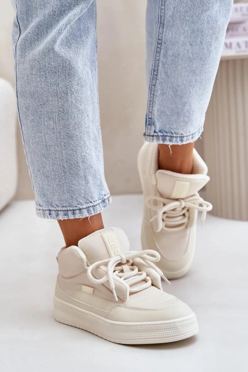 Buty Sportowe Big Star|Śniegowce Damskie>Big Star Shoes Śniegowce Damskie Big Star OO274A531 Kremowe Biały