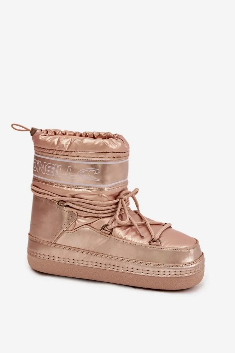 Śniegowce Damskie>O'Neill Śniegowce Damskie Z Wiązaniem LISA WOMEN HIGH 90253012.99U Złote Złoty