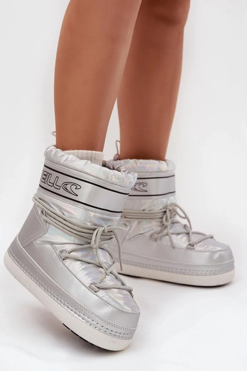 New O'Neill Śniegowce Damskie Z Wiązaniem LISA WOMEN HIGH 90253012.99S Srebrne Srebrny