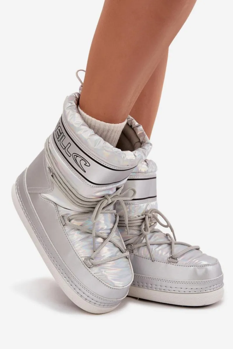 New O'Neill Śniegowce Damskie Z Wiązaniem LISA WOMEN HIGH 90253012.99S Srebrne Srebrny