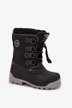 New Śniegowce Dziecięce Chłopięce LCJ-25-44-3943K Czarne Dzieci Chłopięce